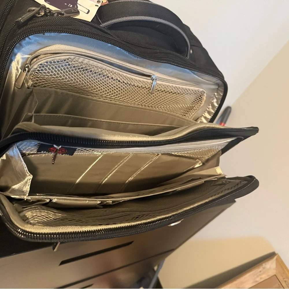 Black Rolling Briefcase